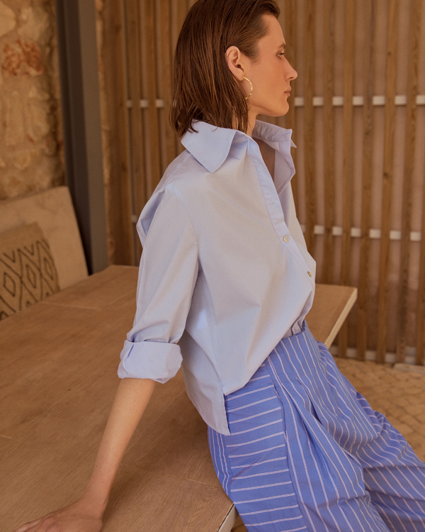 Camisa Francesca azul cielo