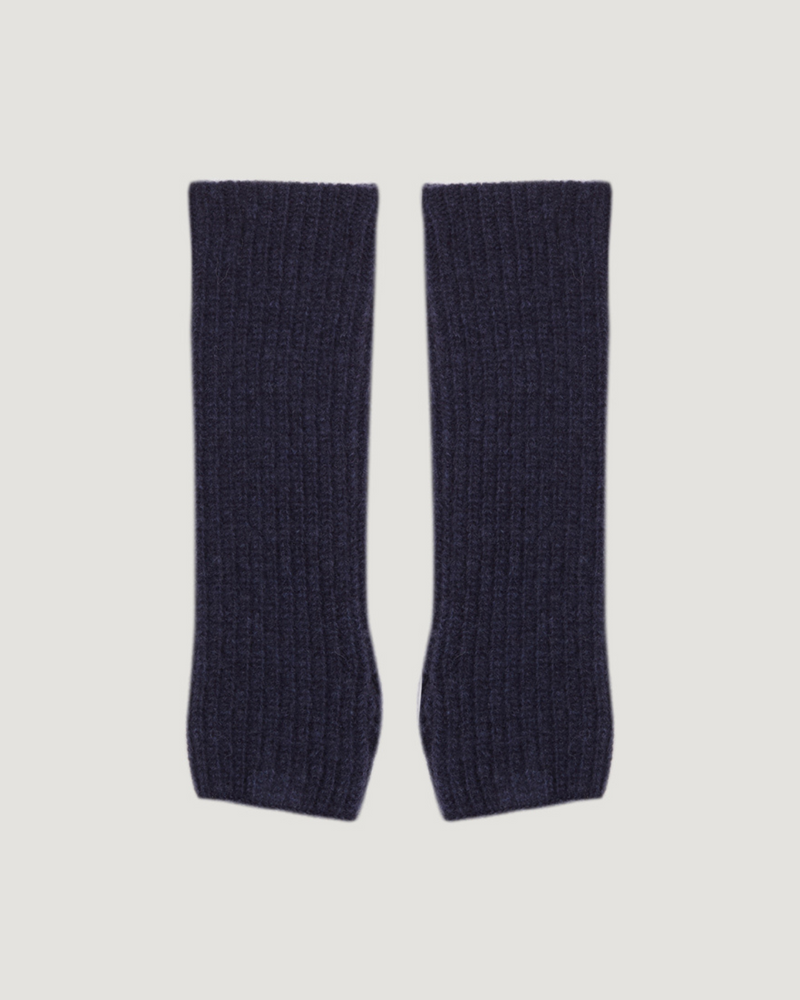Mitones lana Merino navy