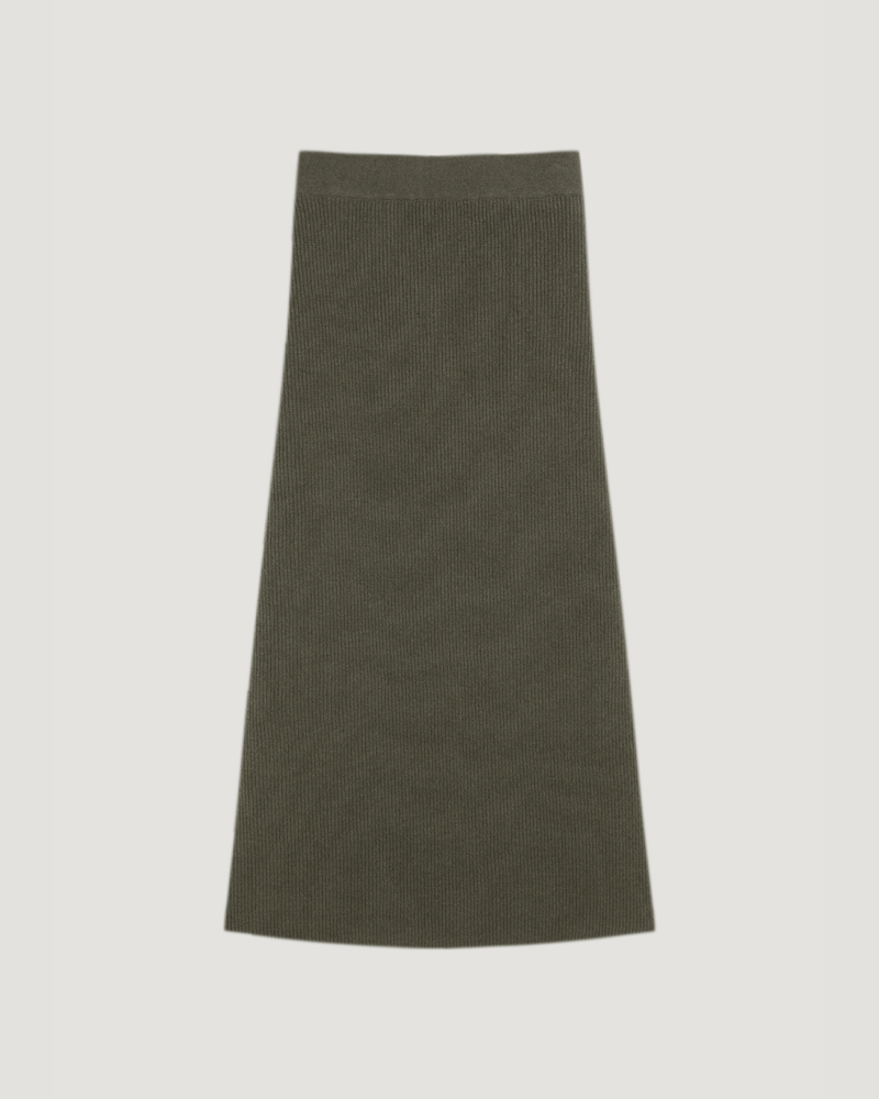 Falda Luciana verde seco