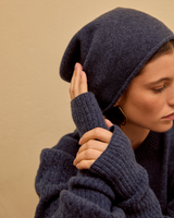 Mitones lana Merino navy