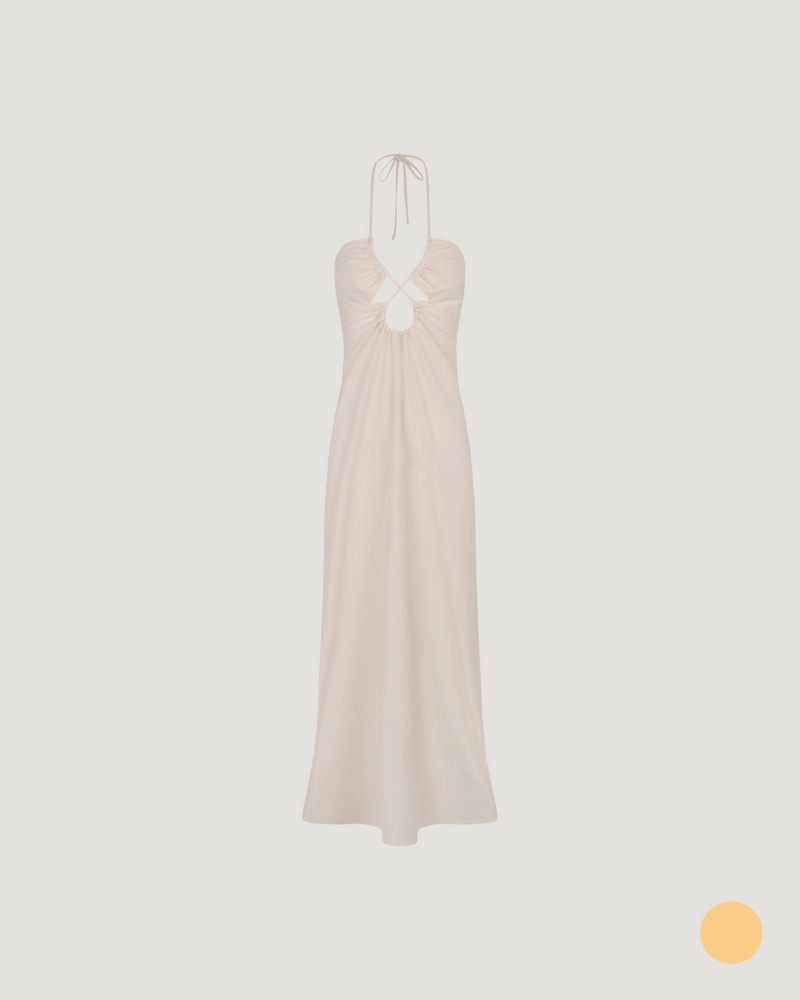 Vestido Carmen marfil T.S
