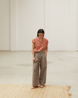Pantalón Polly rayas deep mauve