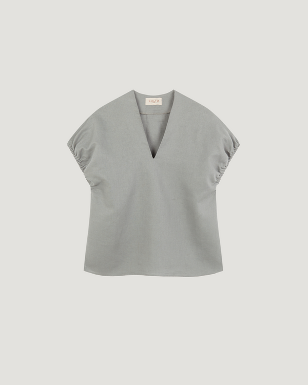 Blusa Daphne lino liquen