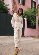 Pantalón Bacall Crema