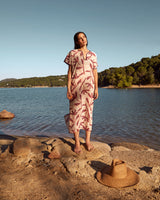 Kaftan Águeda Flor Malva