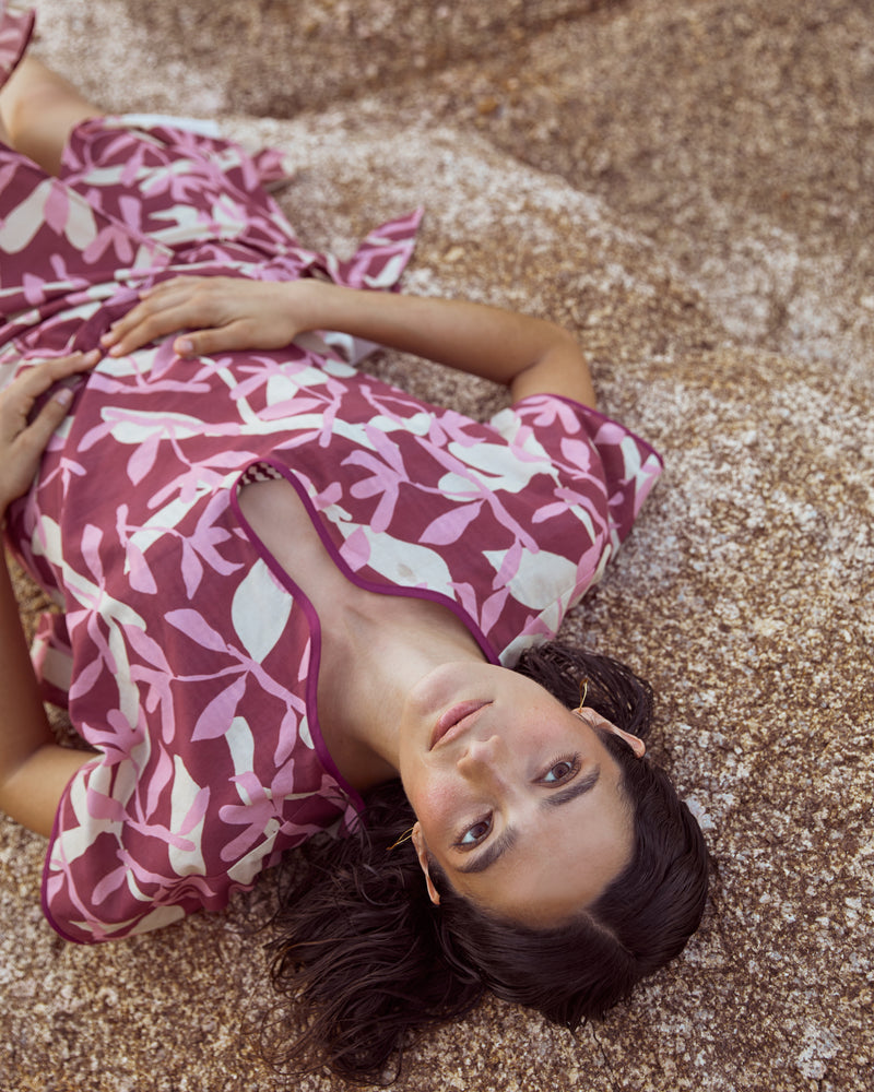 Blusa Emilia Flor Rosa