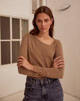Jersey Punto Fino Sofia Beige