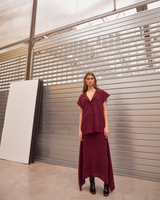 Falda Rosita burgundy