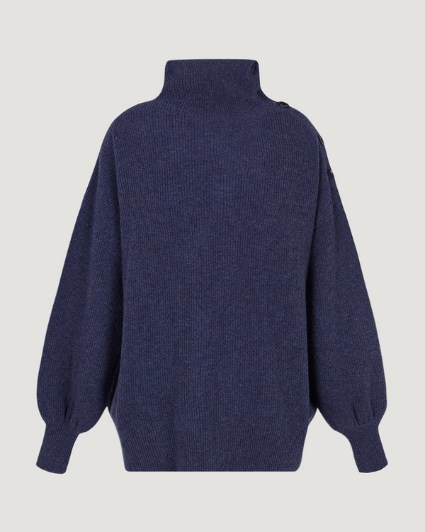 Jersey Beverly azul melange