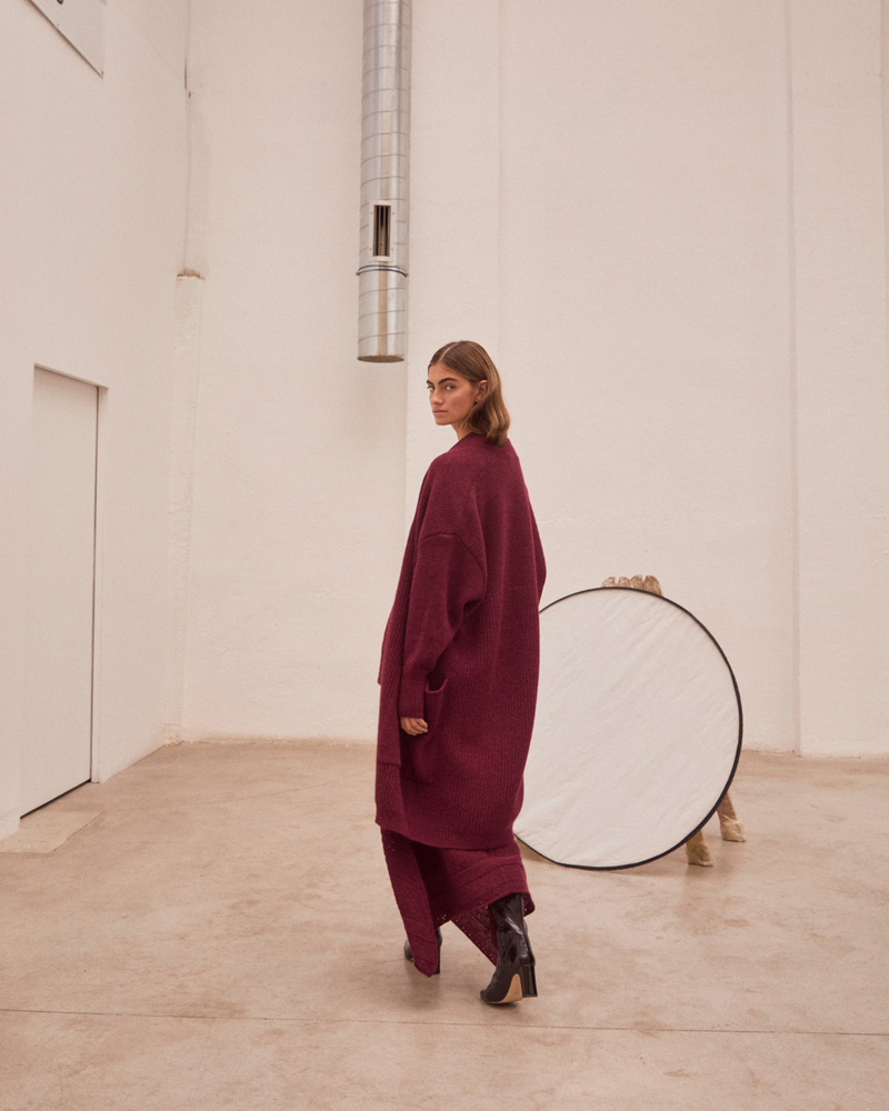 Cárdigan Rykiel burgundy