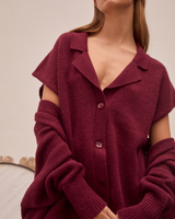 Chaleco Annie burgundy