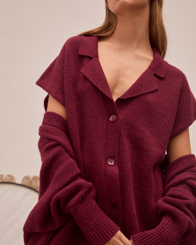 Chaleco Annie burgundy