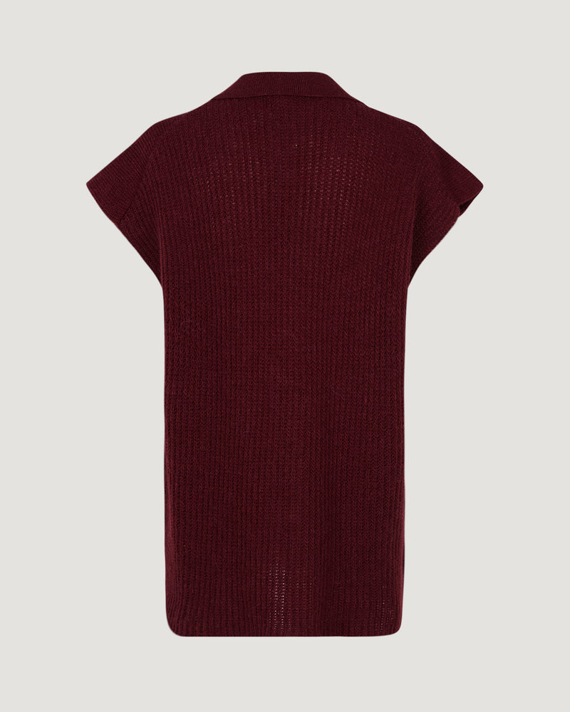 Chaleco Annie burgundy