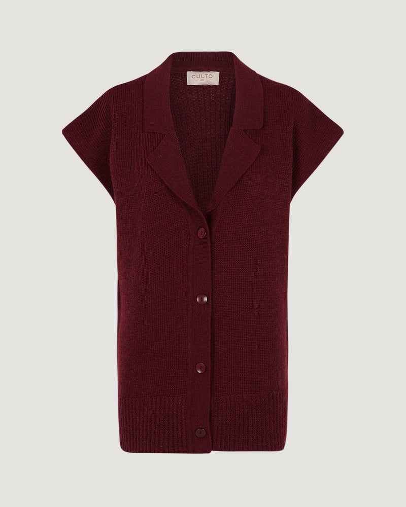 Chaleco Annie burgundy